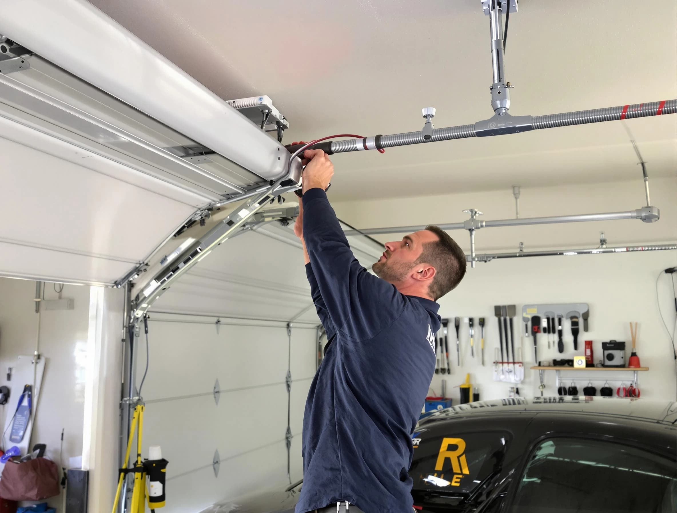Rahway Garage Door Repair technician performing garage door cable repair in Rahway