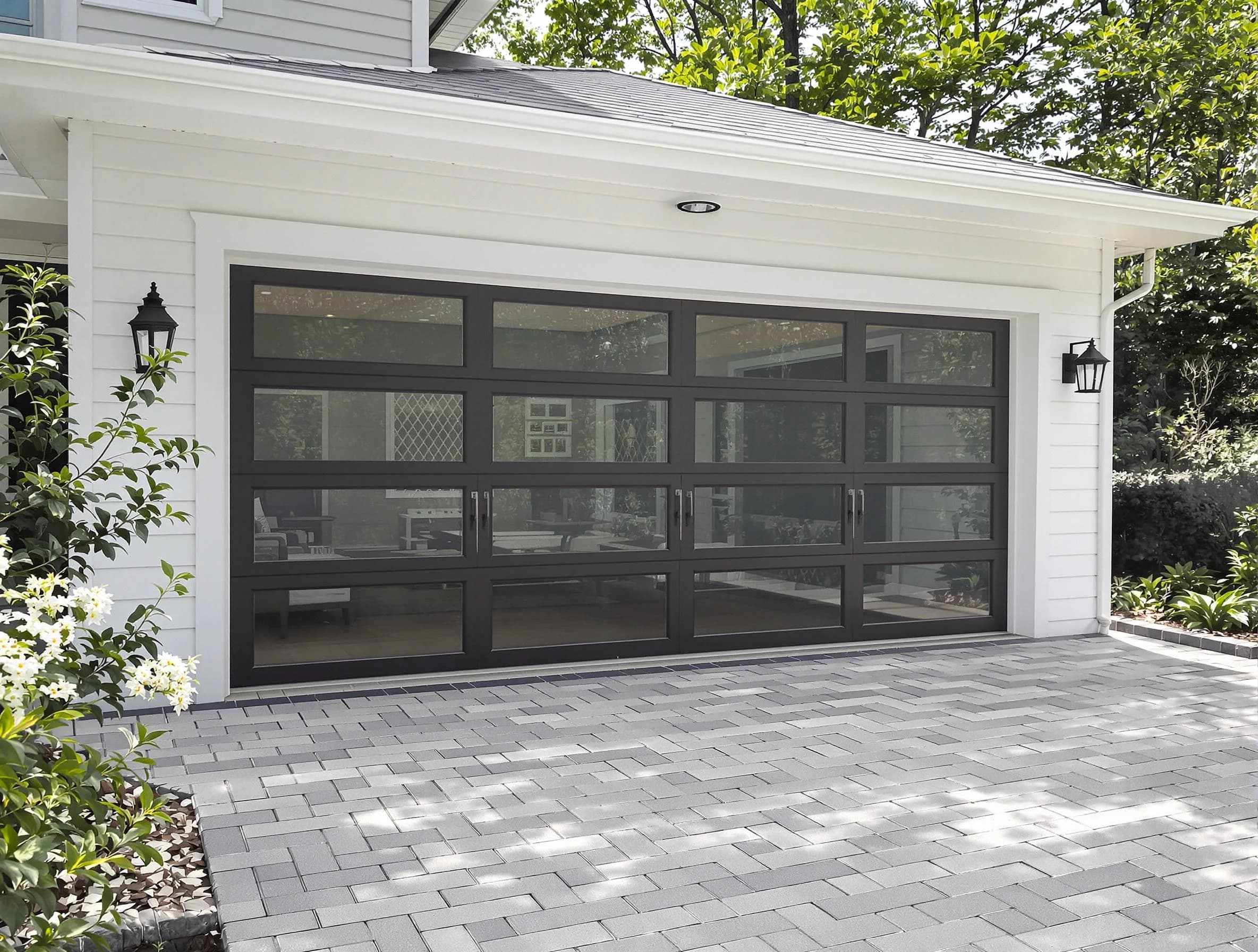 Rahway Garage Door Repair design specialist presenting custom garage door options to Rahway homeowner