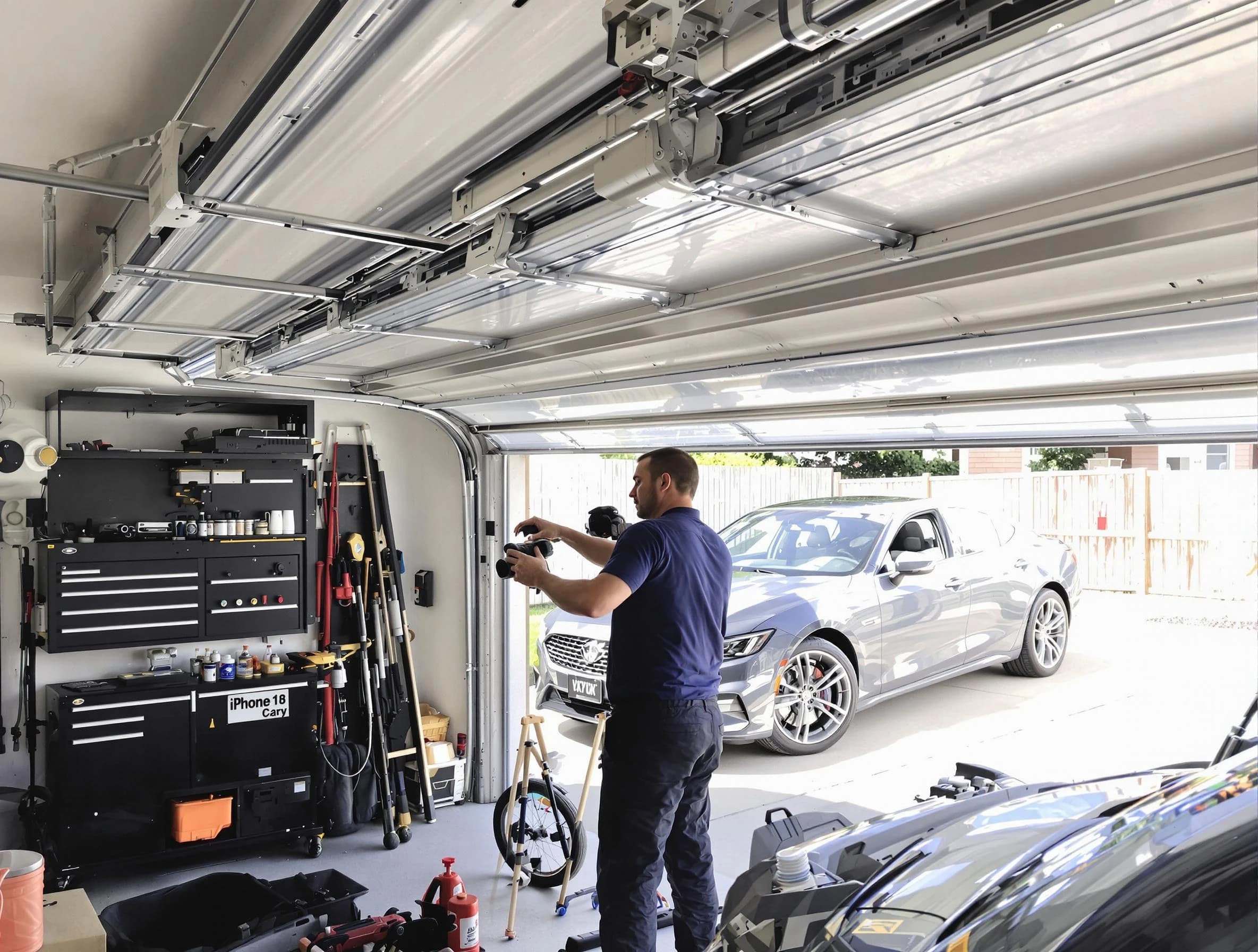Rahway Garage Door Repair technician fixing noisy garage door in Rahway
